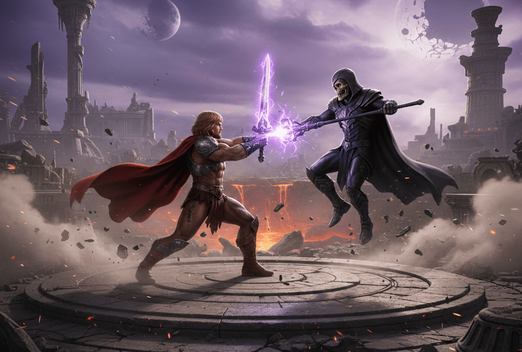Mestres do Universo 2026: Trailer Épico Mostra He-Man vs Esqueleto em Batalha Definitiva