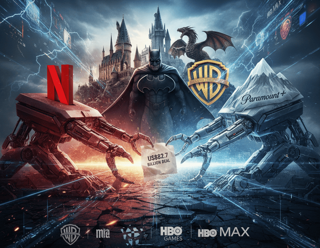 Guerra dos Streamings: Paramount Processa Warner Bros Por Acordo de US$ 82 Bilhões Com Netflix